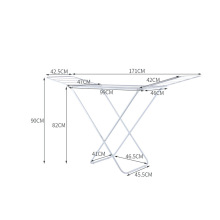 5YA1落地折叠晾衣服架室内阳台翼形简易家用毛巾凉晒被子杆户外晒