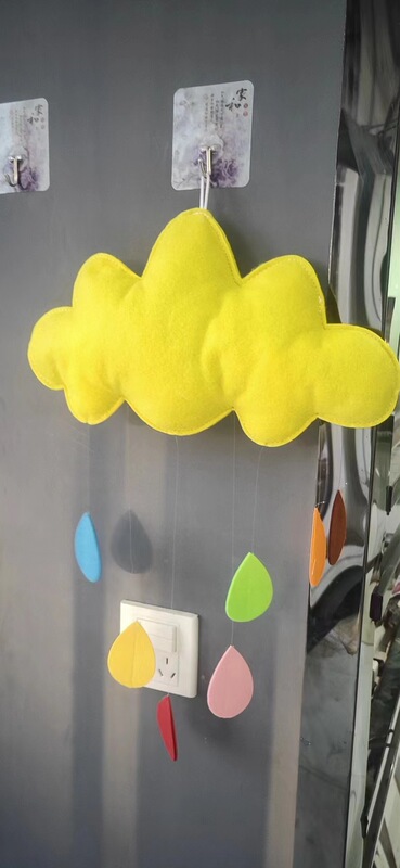 不織布子供用テント家の装飾雲雨滴ペンダント幼稚園装飾レイアウト写真撮影の小道具|undefined