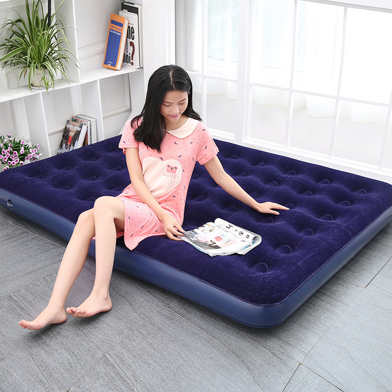 Factory Dropshipping Inflatable Bed Double Home Extra Large Single Folding Inflatable Mattress Portable Bed Outdoor Air Bed