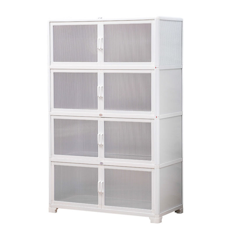Estante de cocina armario de aleación de aluminio multicapa armario de comedor armario de almacenamiento multifuncional casero armario de almacenamiento