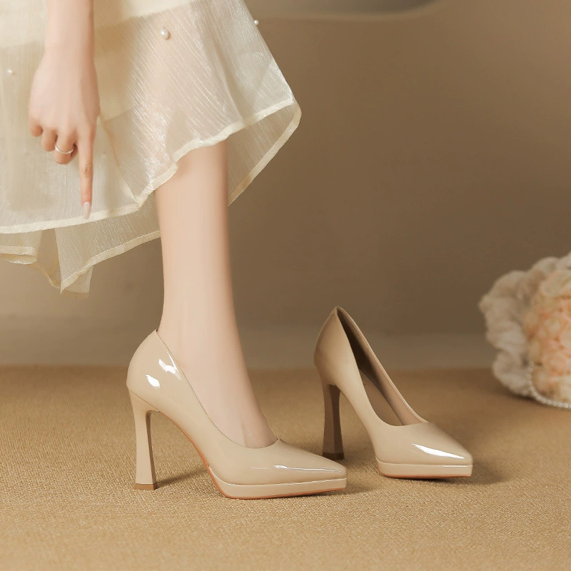 105-1 заостренный туфли на каблуках женские ноги не устали