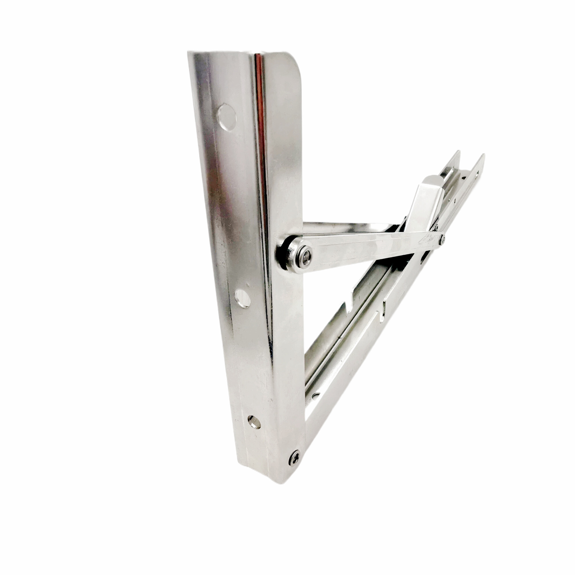 304不锈钢比利折叠支架 三角置物架 L形墙体置物架