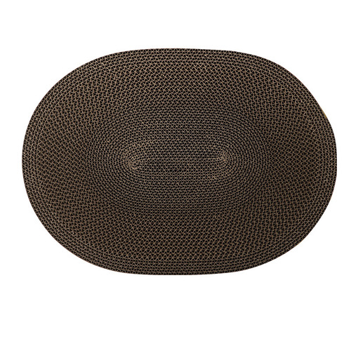 Oval cat scratching board, cat claw plate, claw grinder, cat claw grinder, integrated round cat bowl, scratch-resistant and wear-resistant