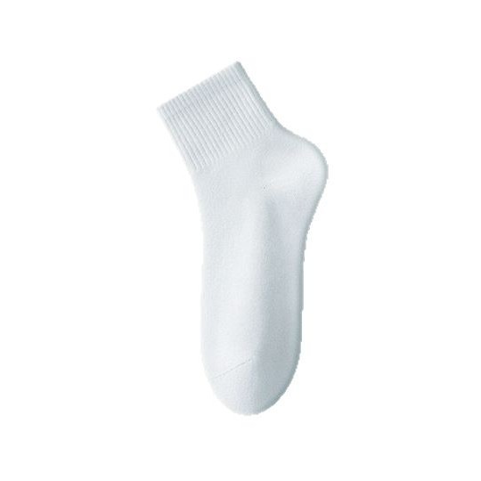 Calcetines de algodón primavera-verano antiolor absorción de sudor calcetines blancos al por mayor sin hueso anti-bolas calcetines de mujer de color sólido