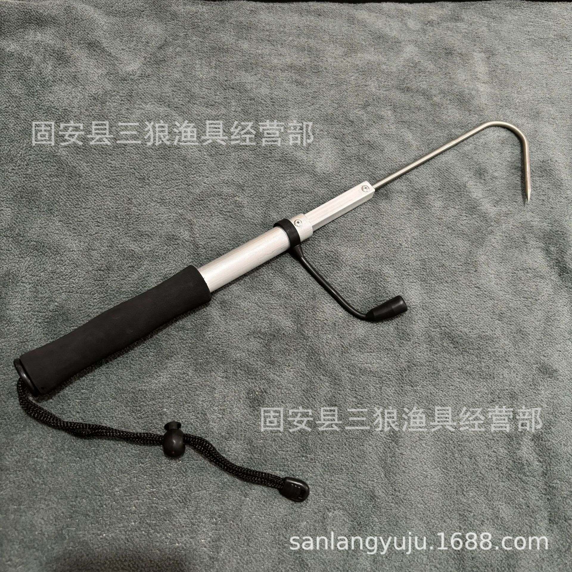 Telescópica aleación de aluminio gancho de pesca Pesca telescópica gancho telescópico aleación de aluminio gancho de acero inoxidable gancho telescópico Dispositivo de pescado al por mayor