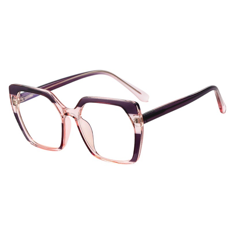 95932 nuevo TR90 anti-Luz Azul gafas de dos colores marco Slingshot pie llano gafas marco óptico hembra CP insertar gafas