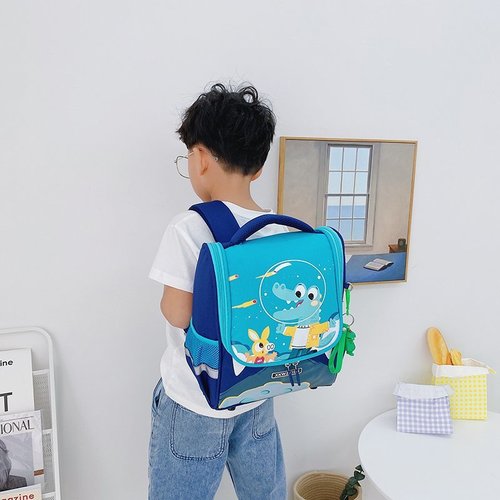 New student bag, children's backpack, kindergarten school bag, anti-lost space bag, cute baby backpack wholesale