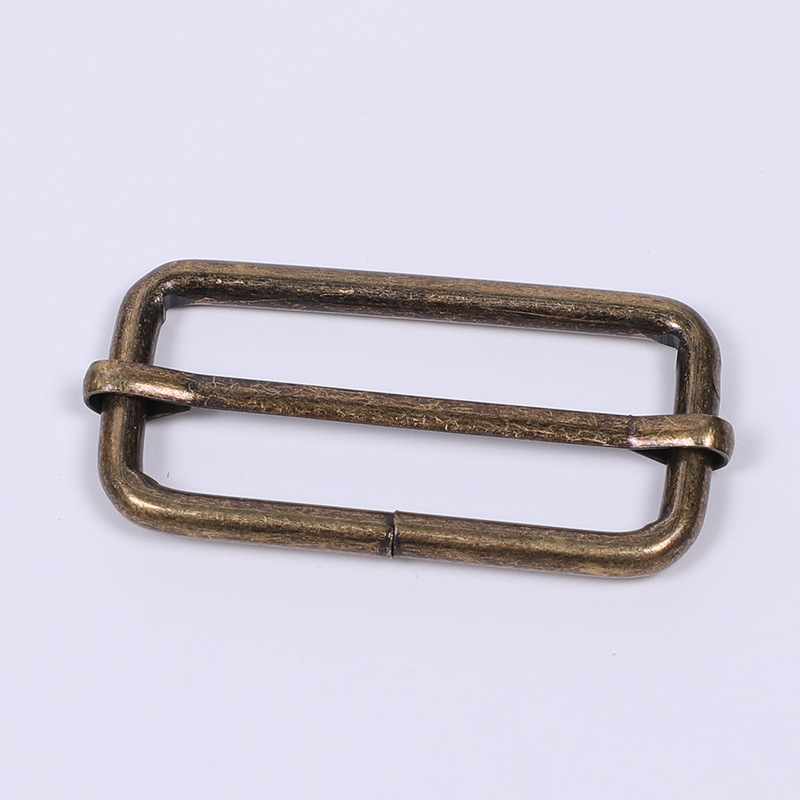 Tres hebillas ajustables de hierro de metal hebilla cuadrada hebilla circular cinturón de hombro accesorios de bolso de cintura semicircular D hebilla