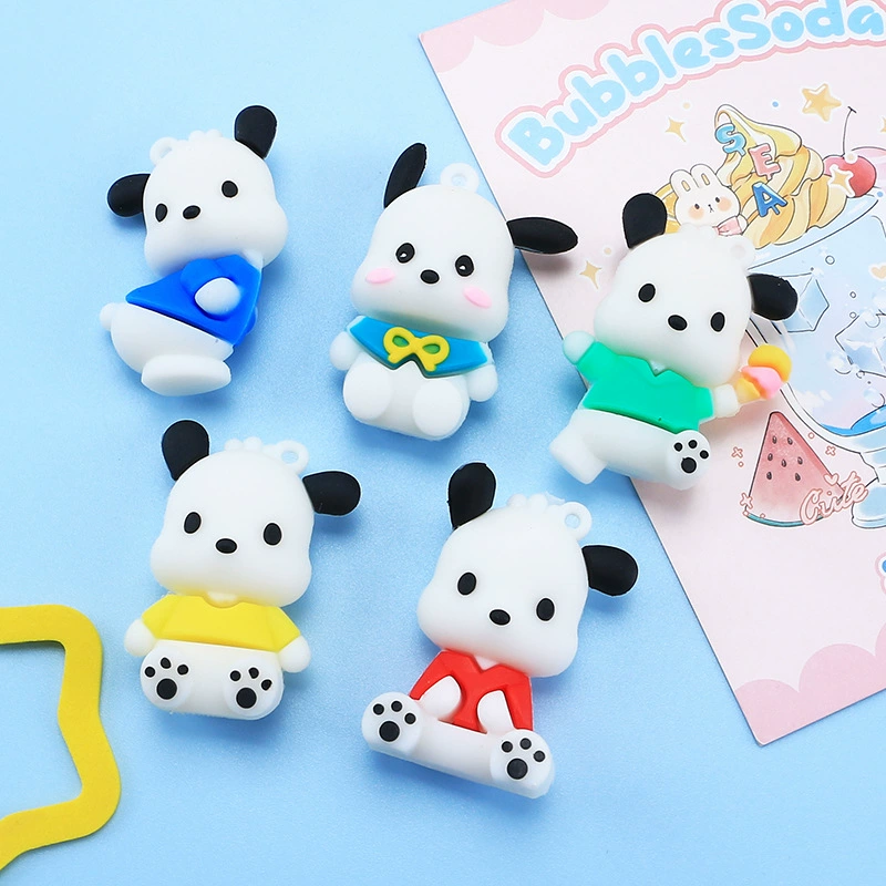 Cartoon cute doll, cream phone case, hair accessory, keychain with accessories, DIY