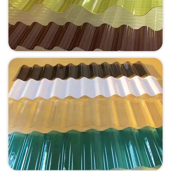 FRP lighting tile 840 fully transparent tile color steel tile flame…