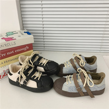 冬季学生加绒帆布鞋女2023新款街拍韩版百搭保暖板鞋原宿港风女鞋