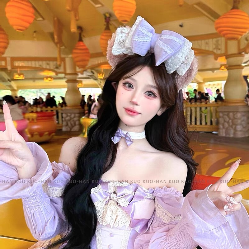ディズニーヘッドバンド新しいかわいいダフィースターシリーズリナベルかわいいリボンぬいぐるみヘッドバンド写真ヘアアクセサリー|undefined