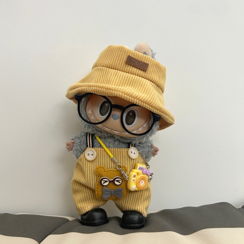 labubu娃衣小熊背带服装裤穿搭一二三代拉布布盲盒公仔服饰换装|undefined