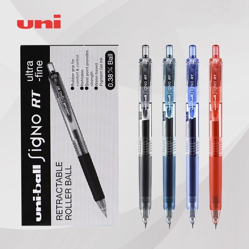 Japan's Uni Mitsubishi Umn-138/105 Classic Press Gel Pen Water Pen for Student Exams with Replaceable Core Handbook