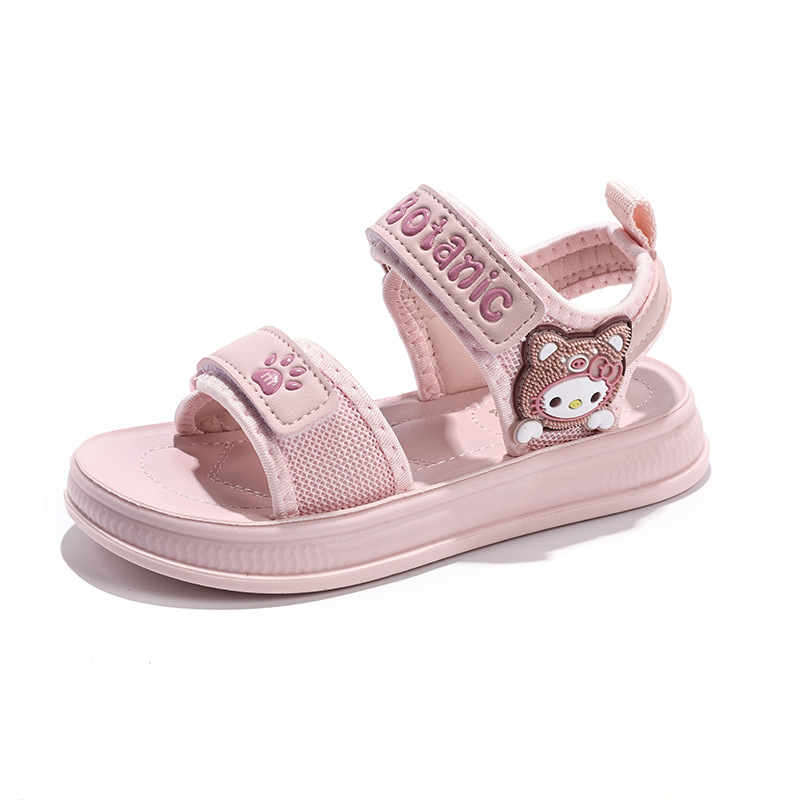 Sandalias para niñas, estilo verano 2026, zapatos de playa modernos para niñas mayores, zapatos de princesa con dibujos animados. image 6