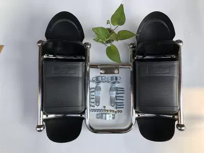 Motorcycle bumper: 125 Men's Motorcycle Modified Thickened - white-iron-black-windshield-with-cover