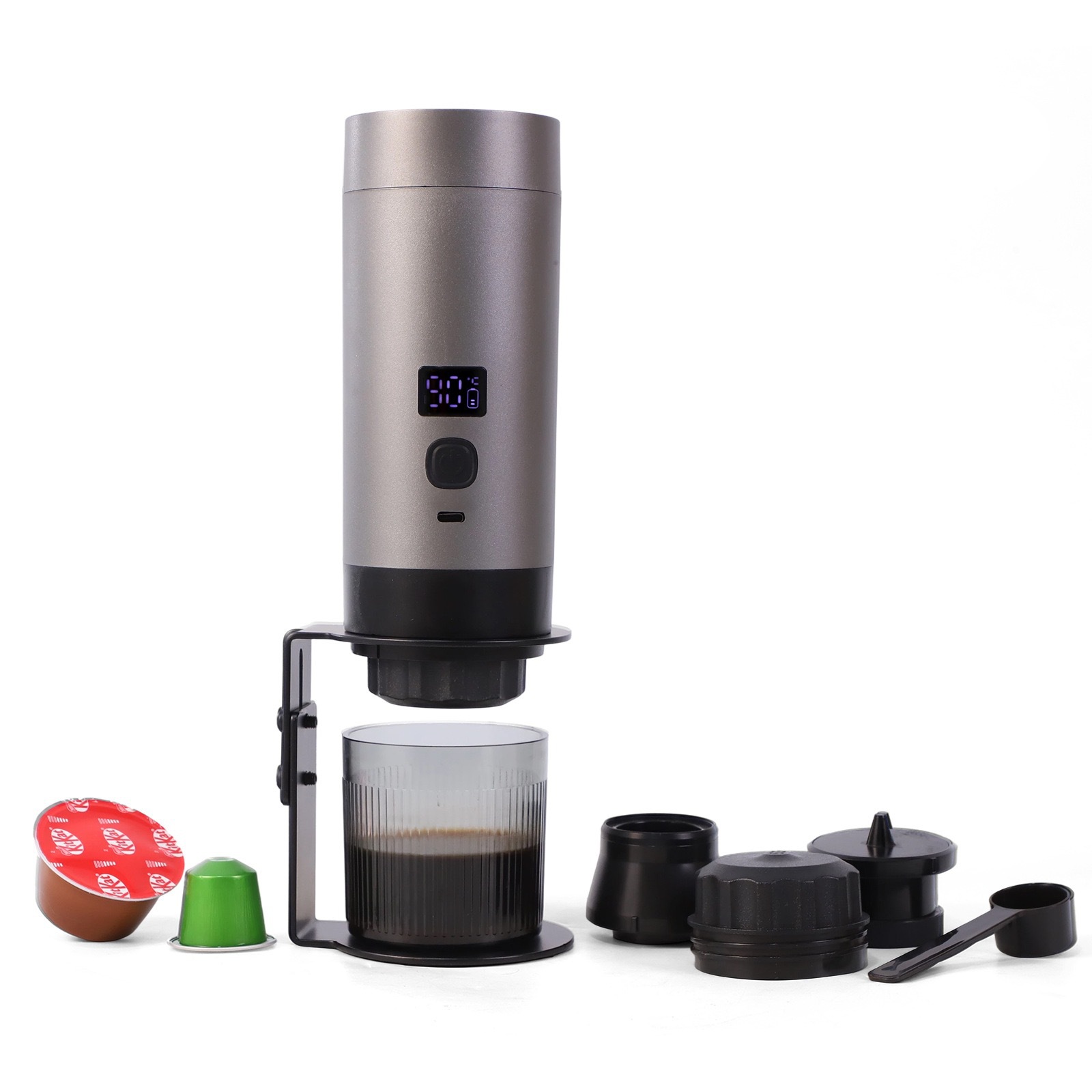 Handheld coffee machine