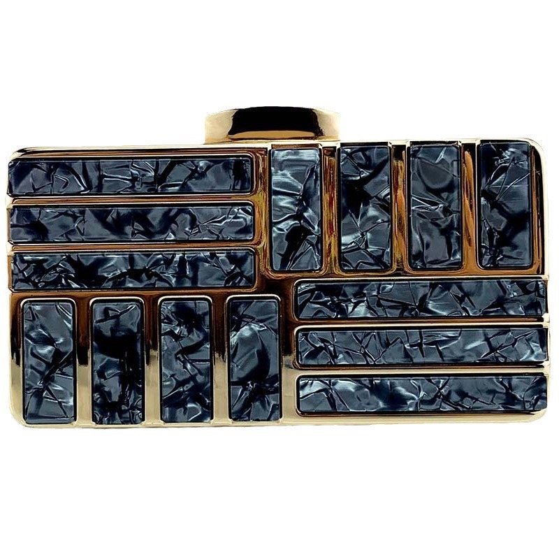 Pochette da sera in acrilico borsa a mano e tracolla elegante_voghion.com