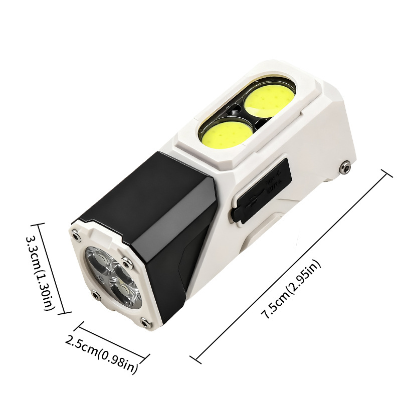 Nuova luce multifunzionale da agganciare al cappello, ideale per viaggi transfrontalieri, con display digitale, ricarica USB e sensore, portatile e pieghevole a 90°._voghion.com