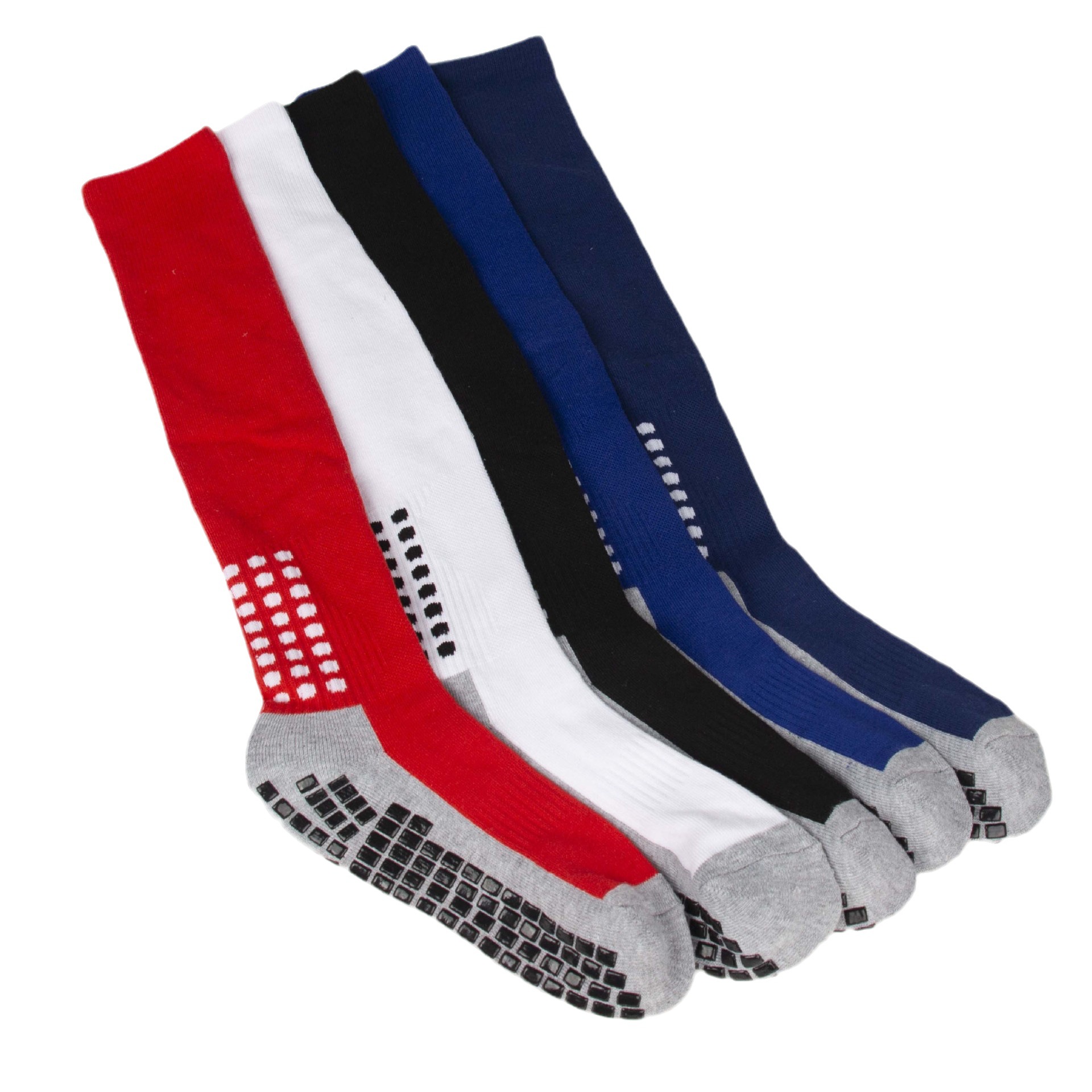 Calcetines largos de fútbol de los hombres que dispensan la parte inferior antideslizante de la toalla engrosada entrenamiento profesional