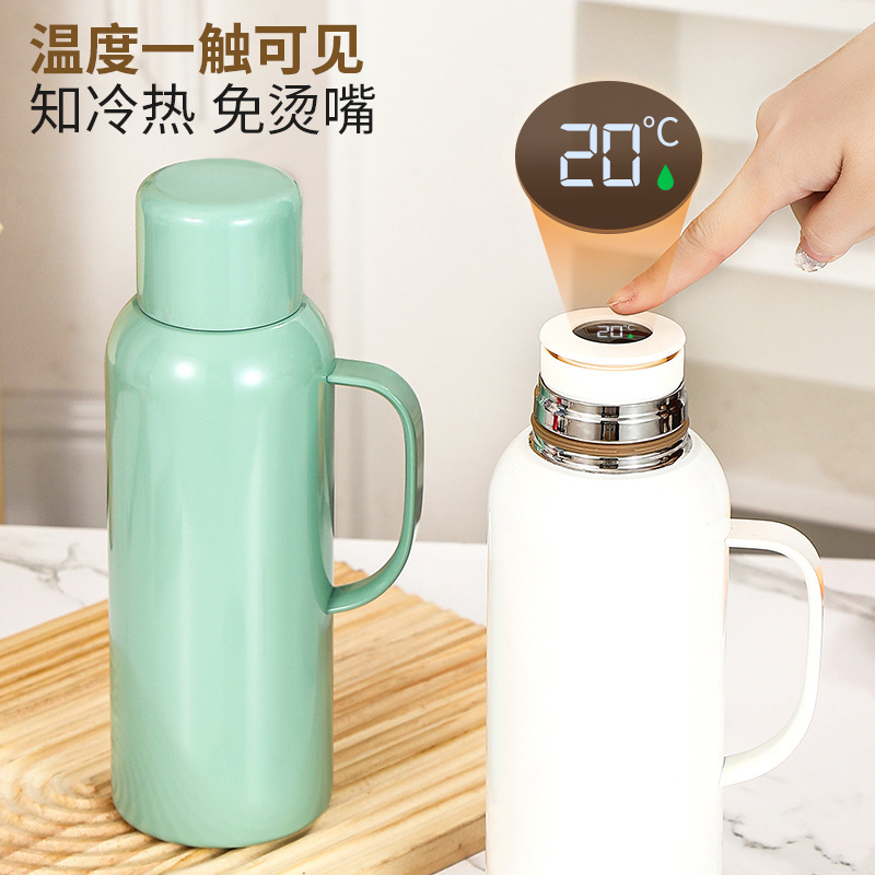 Smart high-capacity water Cup outdoor kettle household thermal pot portable thickened dormitory kettle hot pot
