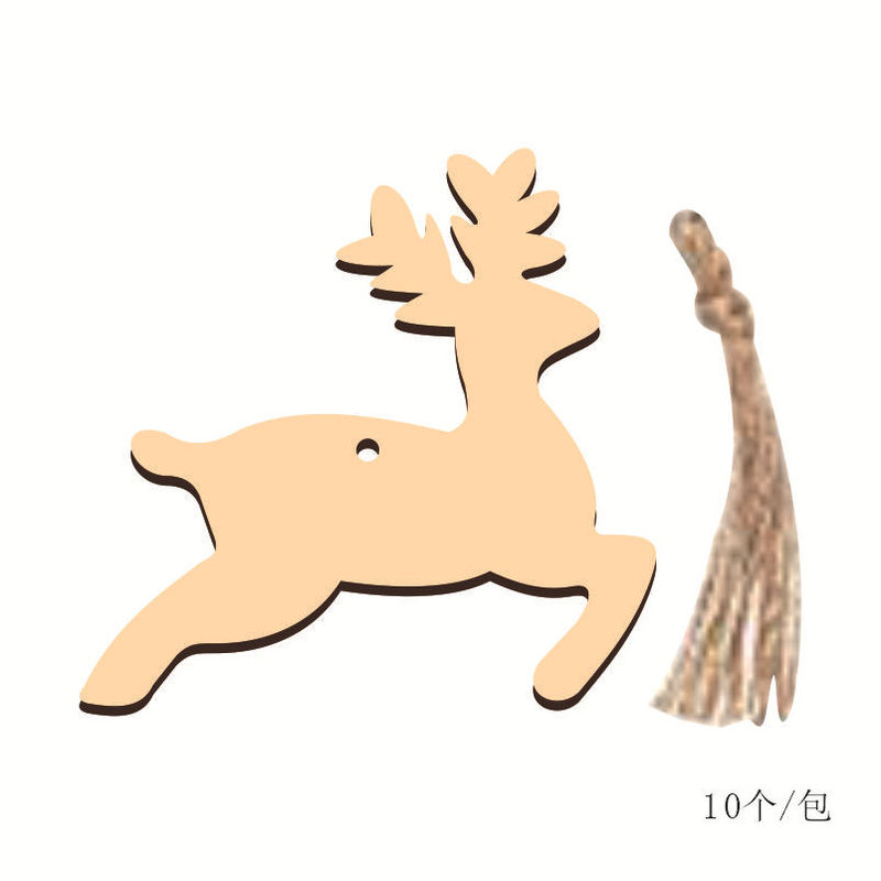 木の工芸品のアイデアクリスマスの木片のペンダントの家庭の装飾品の手描きのDIYの道具のクリスマスのペンダント|undefined