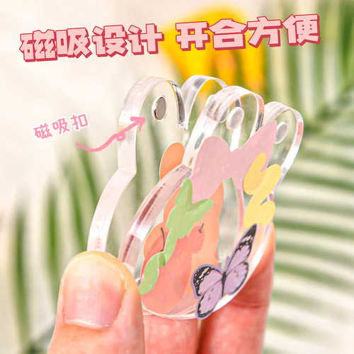 Transparent Acrylic Shaped Goka Brick Magnetic Suction Bubble Brick Mini Idol Photo Frame Goka Brick Small Ice Brick Wholesale