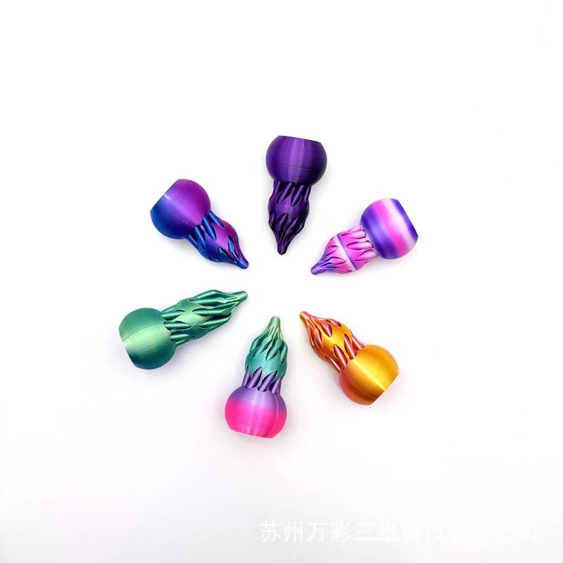 3d打印玩具旋转葫芦玩具二合一益智创意解压跨境礼物可旋转叠叠乐|undefined