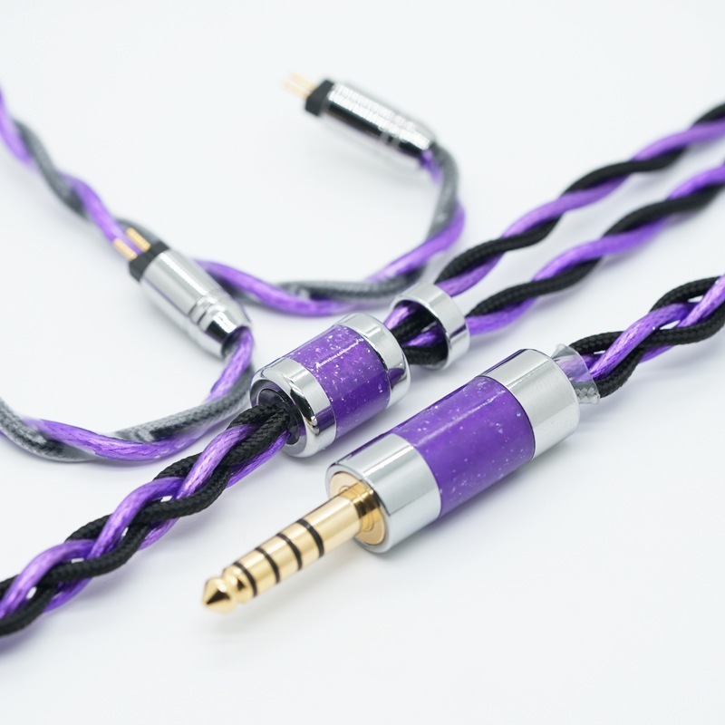 4股单晶铜镀银钯发烧级HIFI耳机线舒尔MMCXQDCTFZ0.78音频升级线|undefined