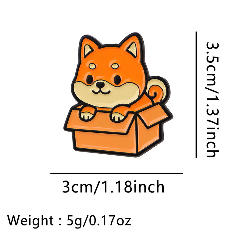 宠物纸箱猫咪狗狗胸针徽章服装背包饰品配饰别针合金胸章现货批发|undefined