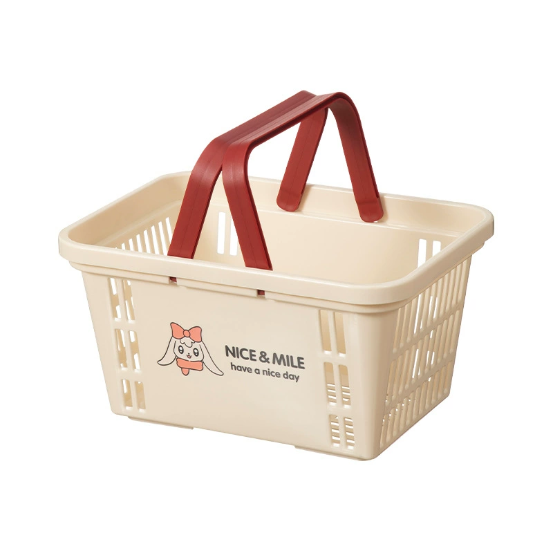 Creamy table handheld storage system, storage basket for elementary school students