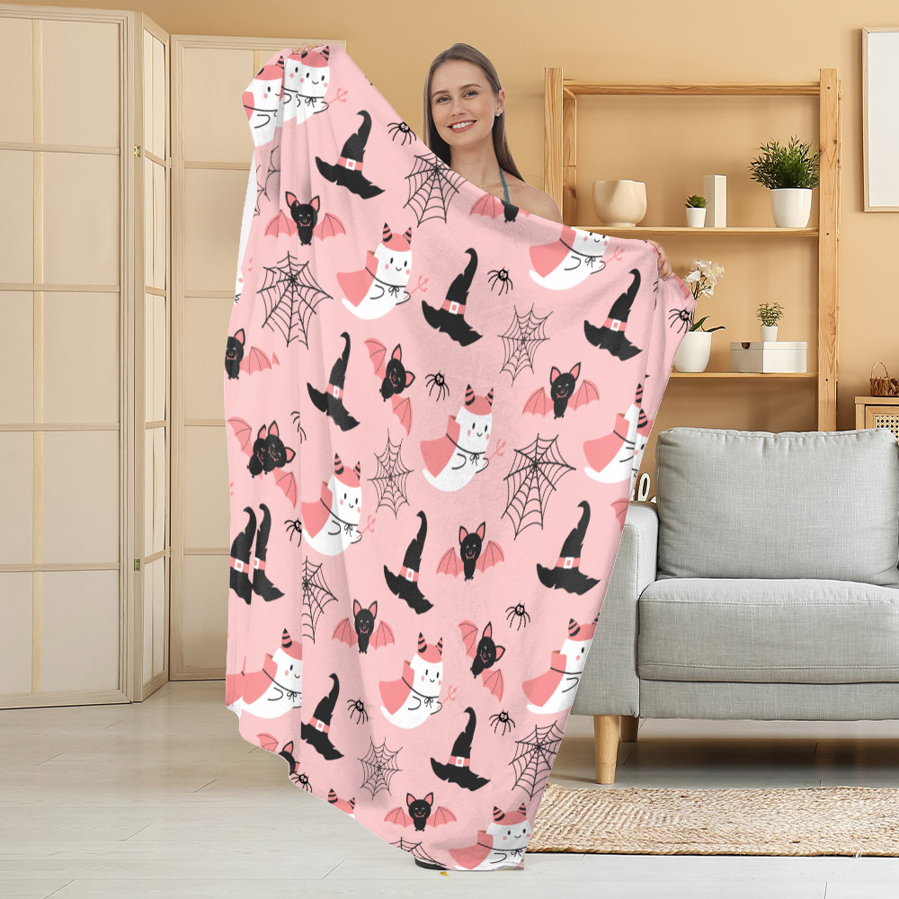 Manta de Franela Festiva con Estampado Navideño, Manta para Siesta, Manta para Aire Acondicionado, Manta Gruesa para Sofá, Manta para Dormitorio