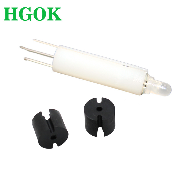 尼龙绝缘隔离柱耐温LED双色柱3脚 LED间隔柱 LED尼龙灯柱603P