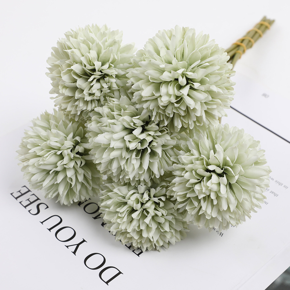 Nordic Style Ins Home Soft Decoration Artificial Flower Dandelion Wedding Flower Artificial Flowers Landscaping Hydrangea Artificial Flower Ornament