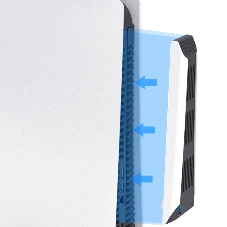 PS5 versión de la unidad óptica máquina de juego universal ventilador de refrigeración PS5 versión digital host ventilador de refrigeración