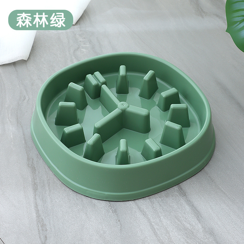 Al por mayor transfronterizo estilo casero anti-choke tazón de comida lenta pp hueso de plástico anti-choke comida lenta tazón de comida para mascotas tazón de fuente de perro suministros