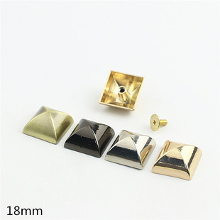 Luggage leather hardware accessories Mongolian bag bucket nail foot nail square tent screw bag bottom foot nail 18mm