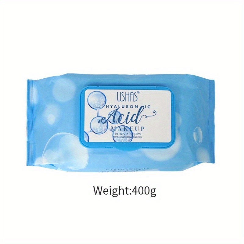 USHAS transfronterizo en stock 30/60 removedor de maquillaje desechable toallitas de limpieza facial