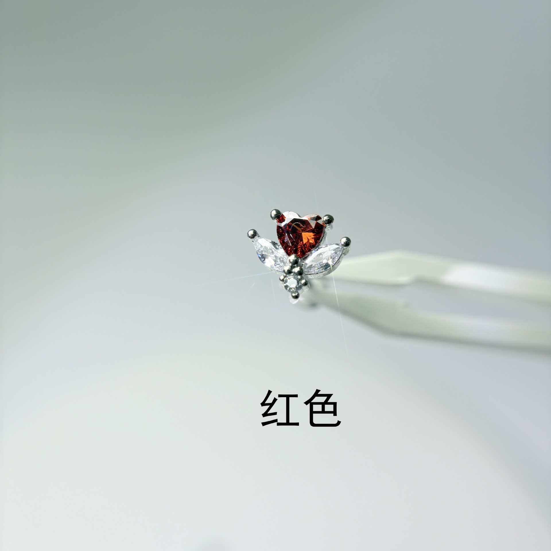 Labret stud lip piercing jewelry styling detail