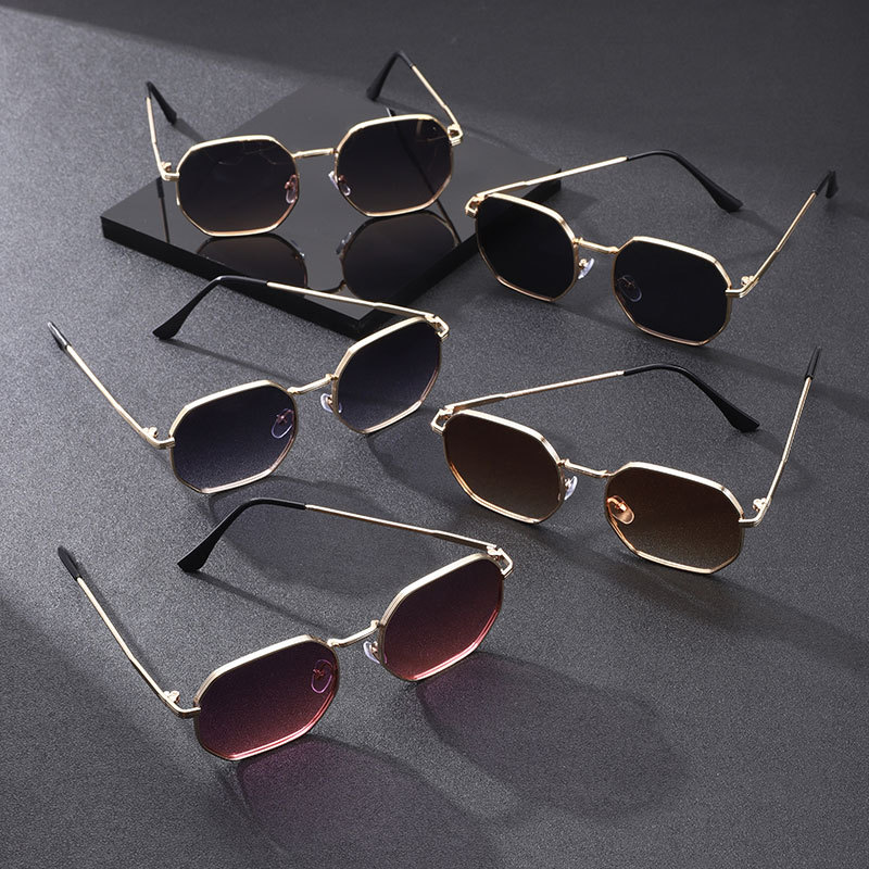 Men's transparent blue sunglasses