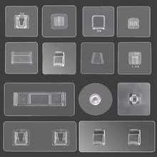 厂家各种置物架备用粘胶贴片透明墙壁免打孔壁挂式贴粘钩无痕抓扣