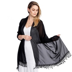 クロスボーダーの良い商品のレースのシフォンのショールの花嫁のウェディングドレスのチャイナドレスのショールの大きいサイズの晩餐会のショールの女性