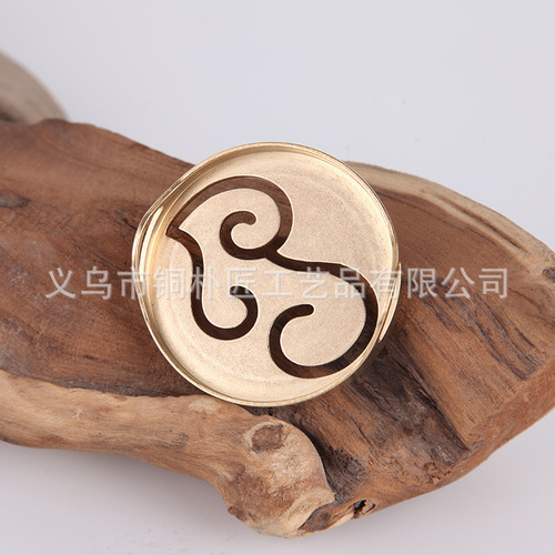 Pure copper incense seal incense set supplies tools ash pressed zodiac rubbing incense mold sandalwood powder incense seal incense burner