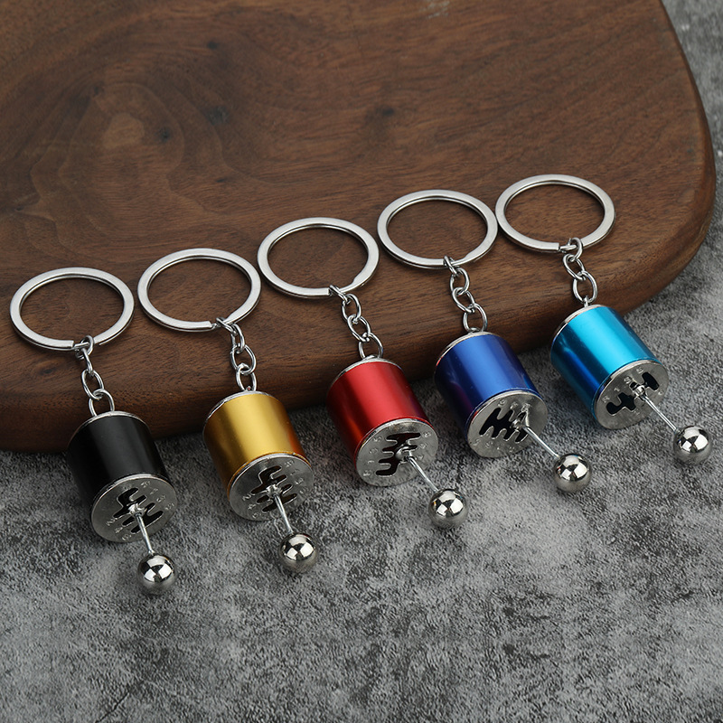 Creative Gear Keychain Car Manual Gear Model Small Gift Gear Gear Decompression Toy Manufacturer Ready Stock