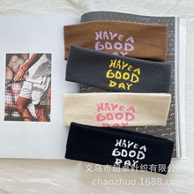 复古街舞时尚提花针织头戴儿童运动发带