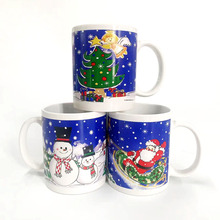 11OZ陶瓷马克杯创意圣诞系列升华杯水杯批发陶瓷杯外贸专供