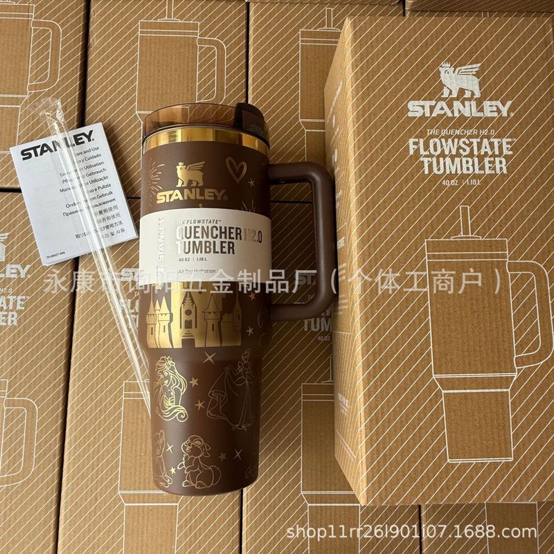 跨境热销二代史丹利保温stanley杯40oz杯手柄车载汽车冰霸吸管杯|undefined