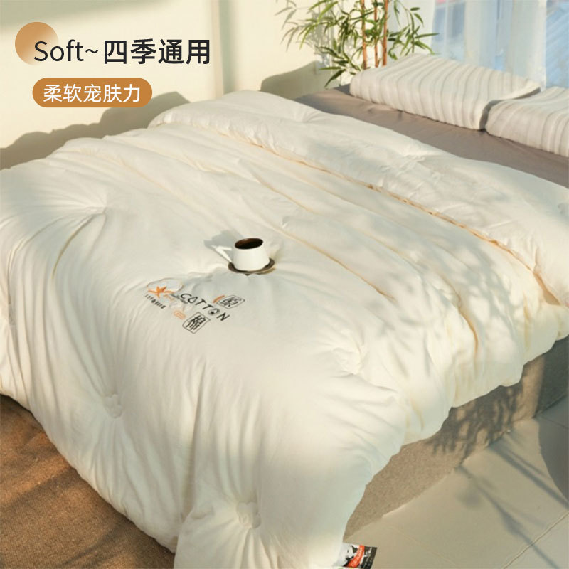 Japanese type A raw cotton soy fiber quilt baby grade cotton spring and autumn quilt core thickened warm winter quilt soybean quilt wholesale