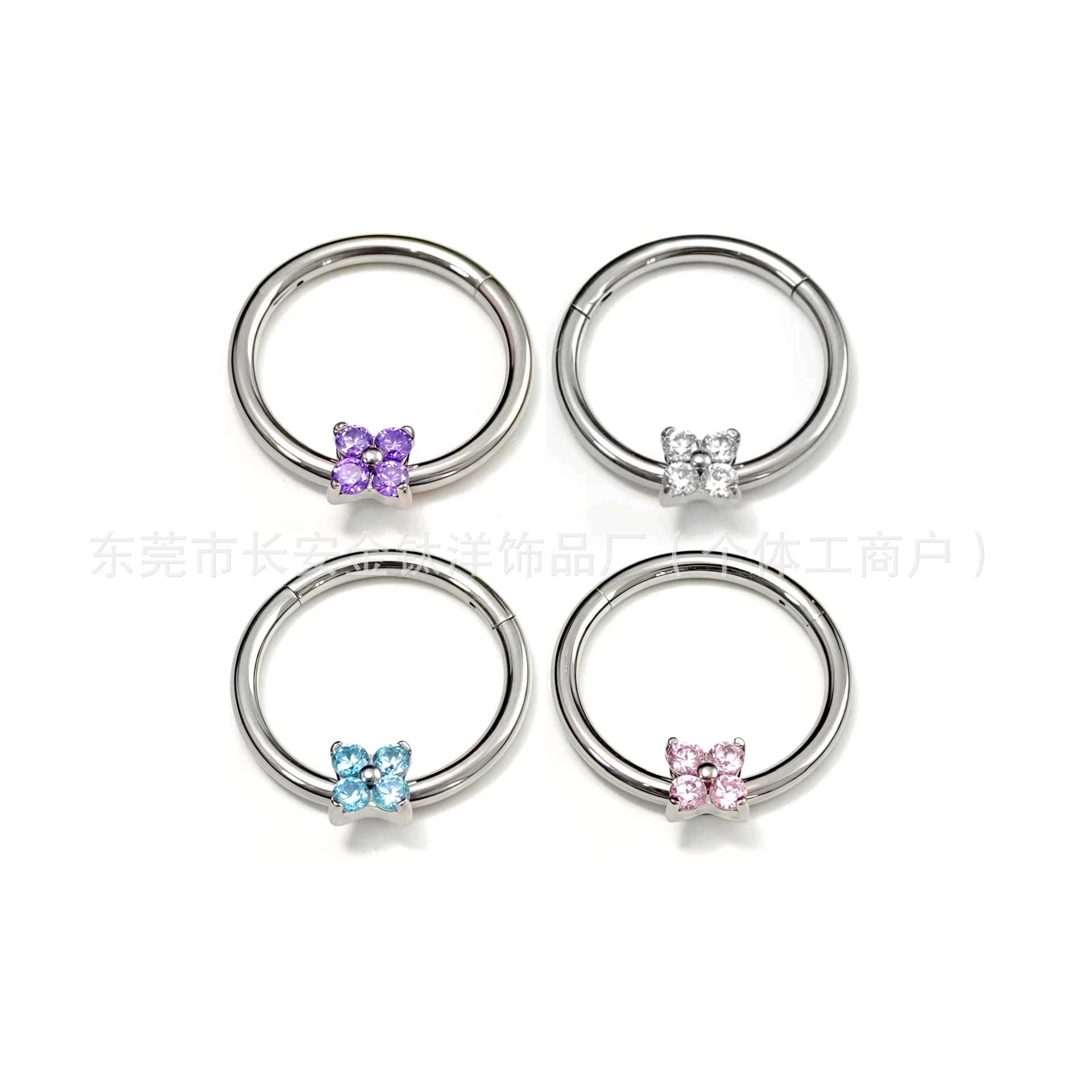 Labret piercing jewelry detail image