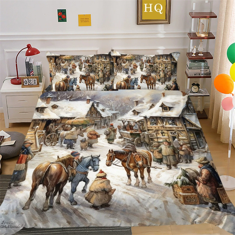 (Cross-border trading), duvet cover, pillowcase, ebay, 3D, polyester